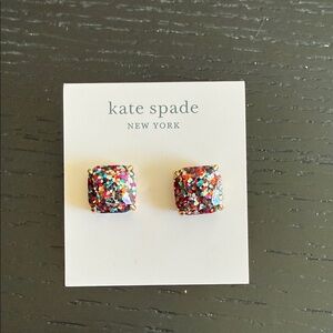 Kate Spade MultiGlitter Stud Earrings
